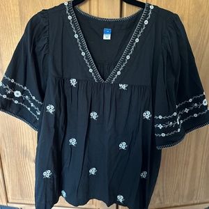 old navy black blouse
